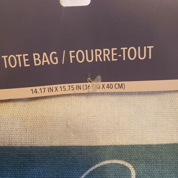 𝅺cotton linen gnome tote bag bloom and grow - Picture 3 of 3